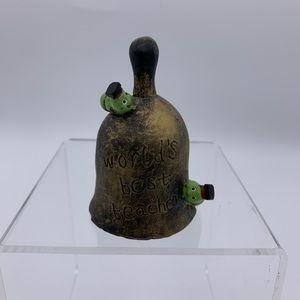 Resin Paperweight Figurine “World’s Best Teacher”  Vintage